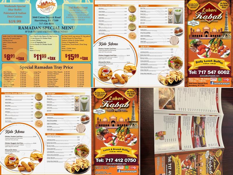 Lahori Kabab Restaurant | Harrisburg Menu
