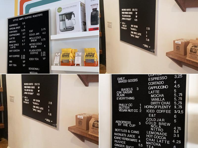 Little Amps Coffee Menu