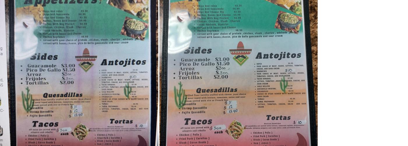 El Gallito Mexican Bakery lll Menu