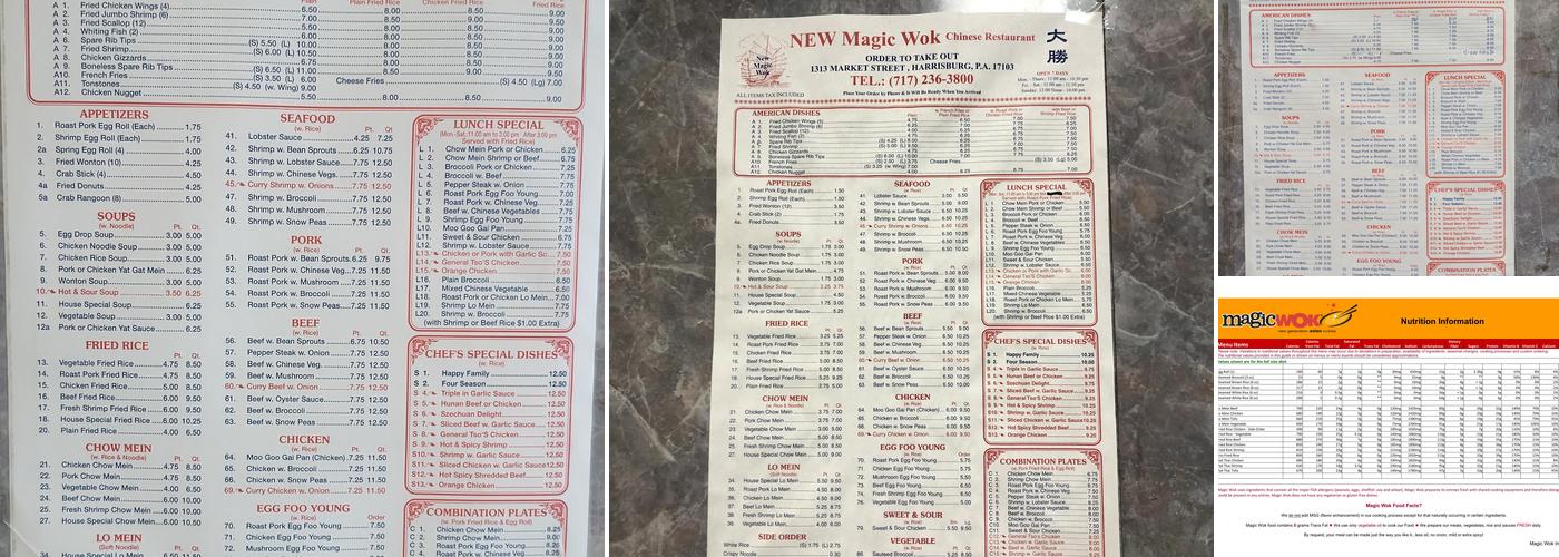 Magic Wok Menu