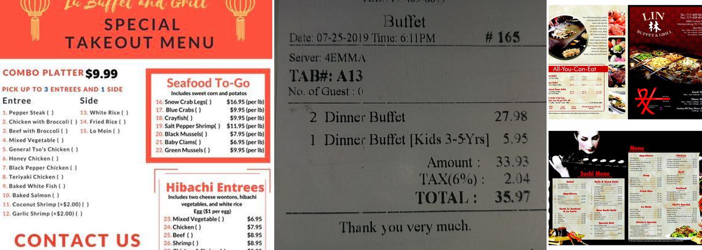 Lin Buffet Menu