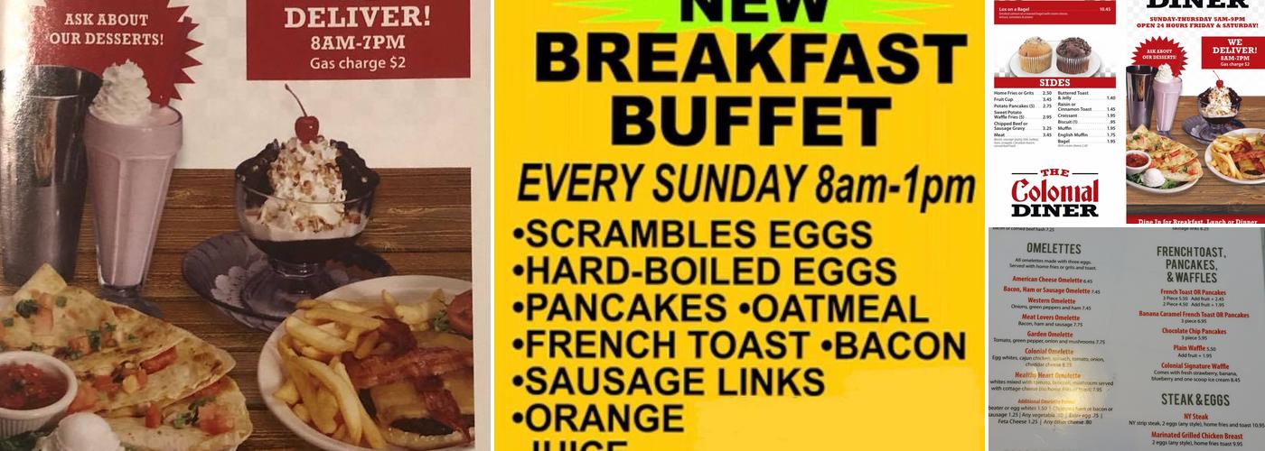 Colonial Diner Menu