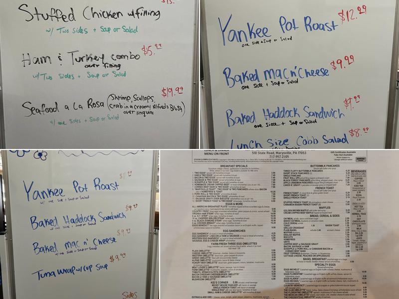 Marysville All American Diner Menu