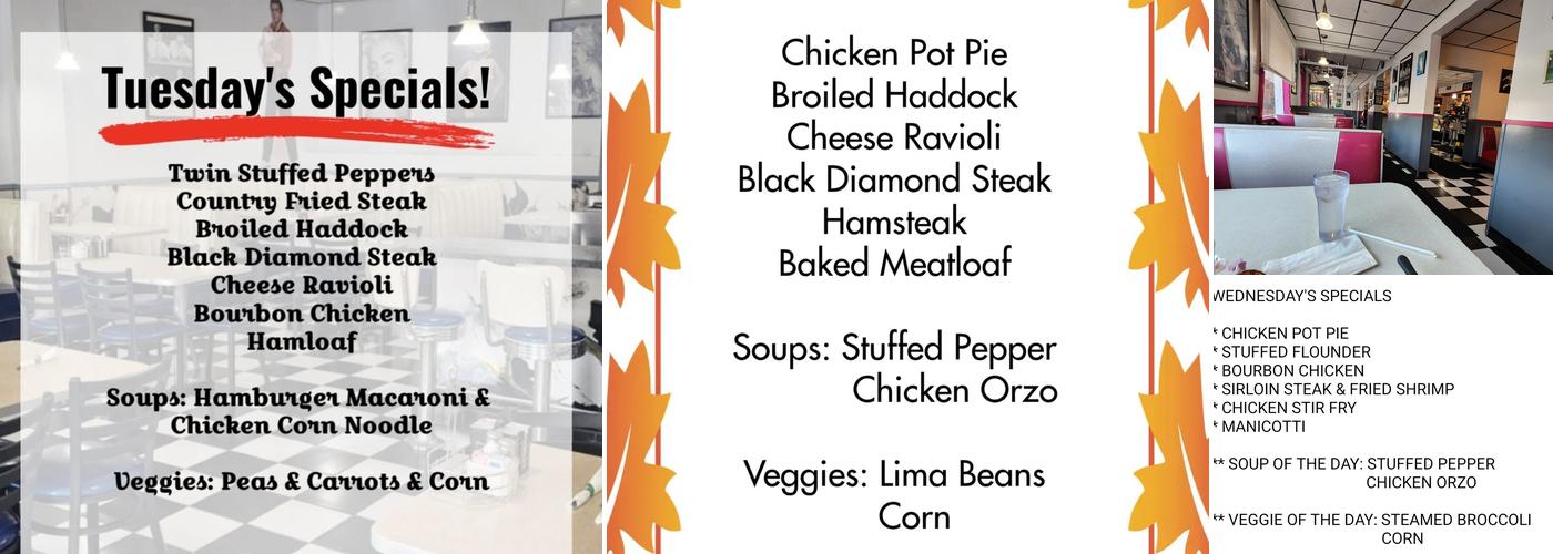 Sunlight Diner Menu