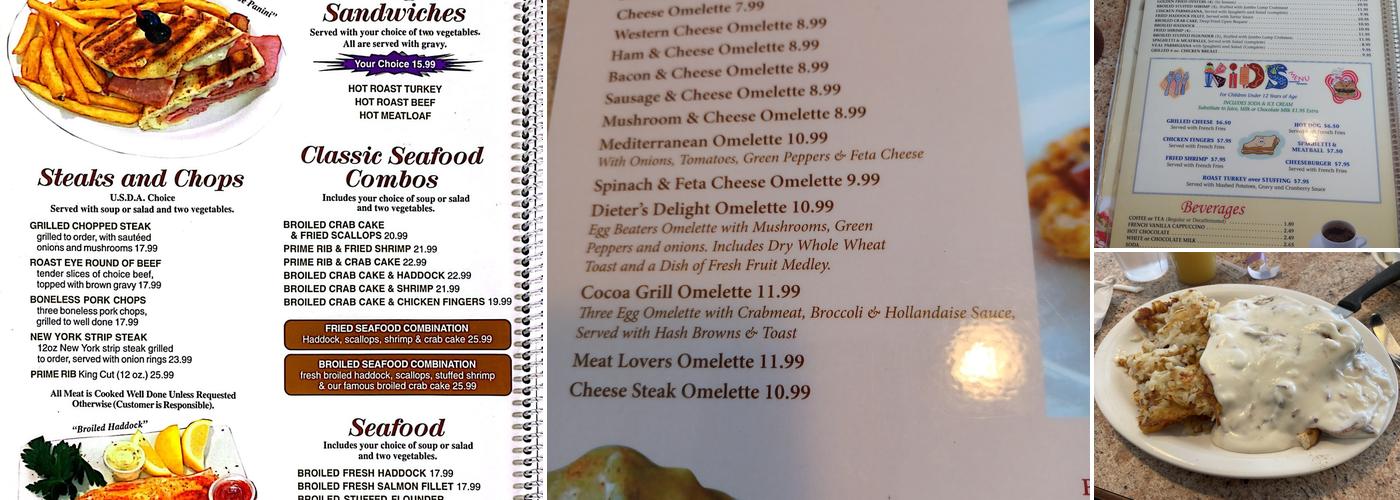 Cocoa Diner Menu