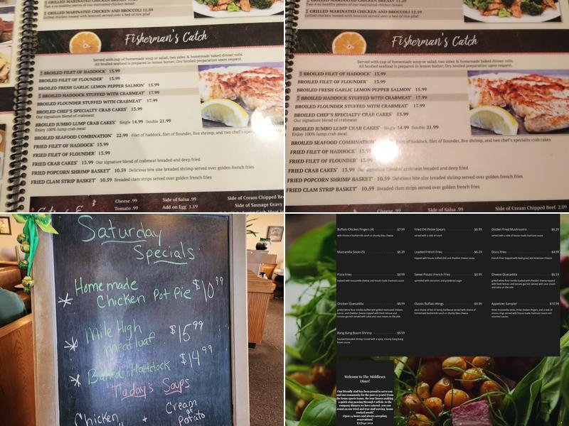 Middlesex Diner Menu