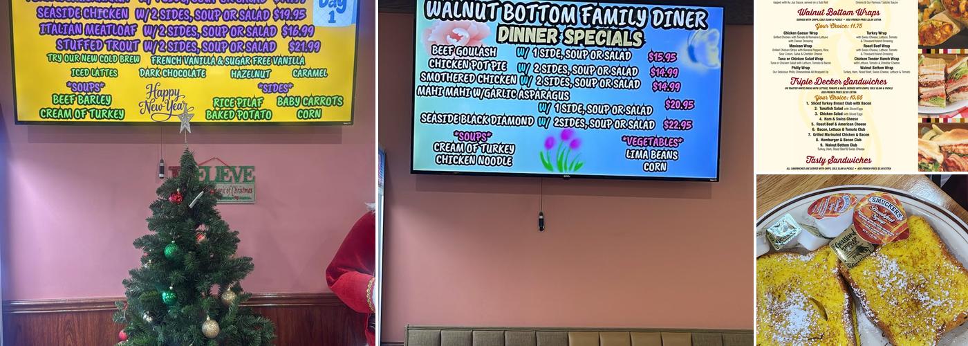 Walnut Bottom Diner Menu