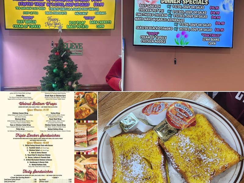 Walnut Bottom Diner Menu