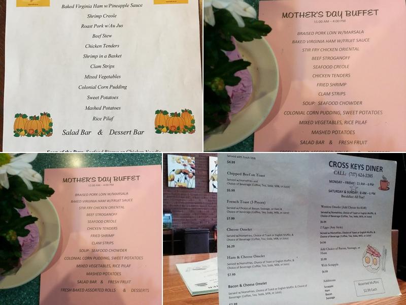 Cross Keys Diner Menu