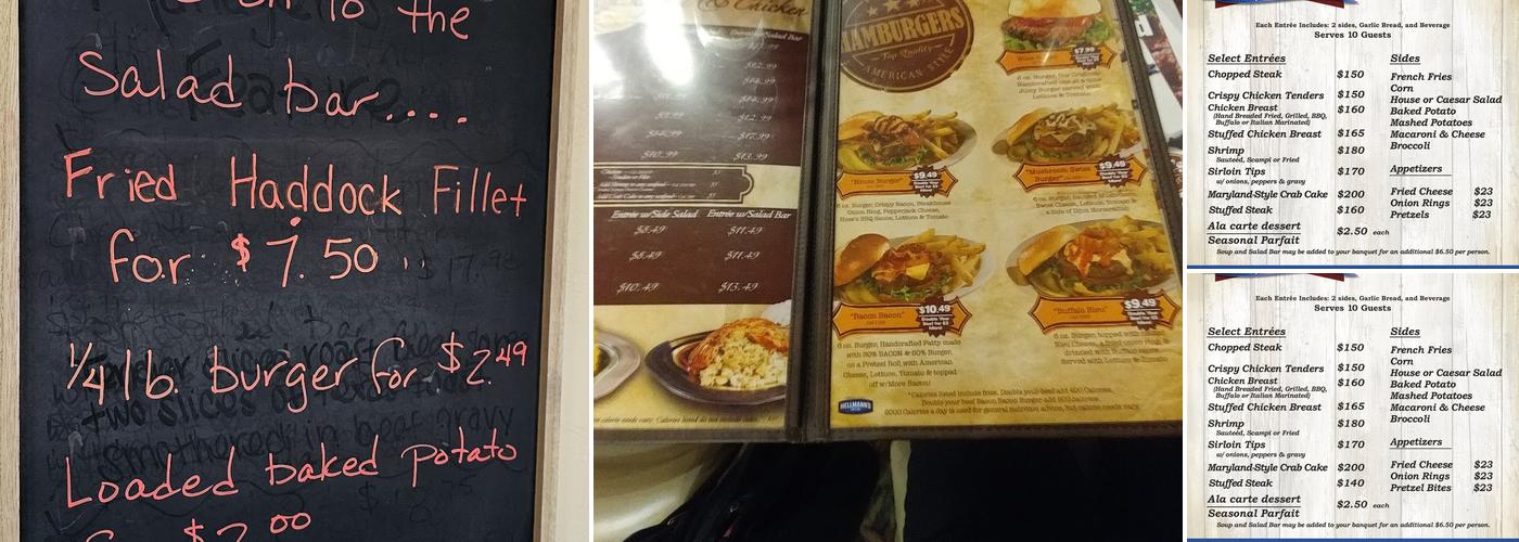 Hoss's Steak and Sea House Menu