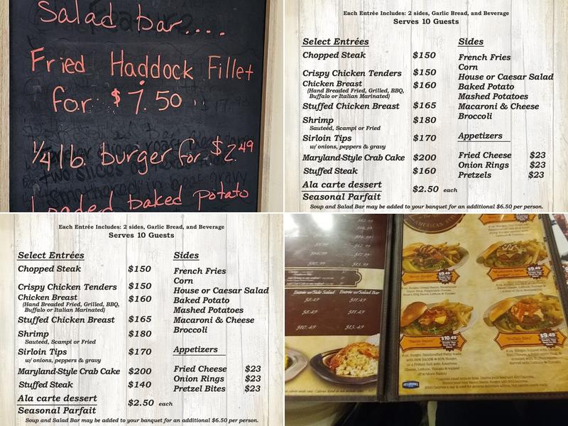 Hoss's Steak and Sea House Menu