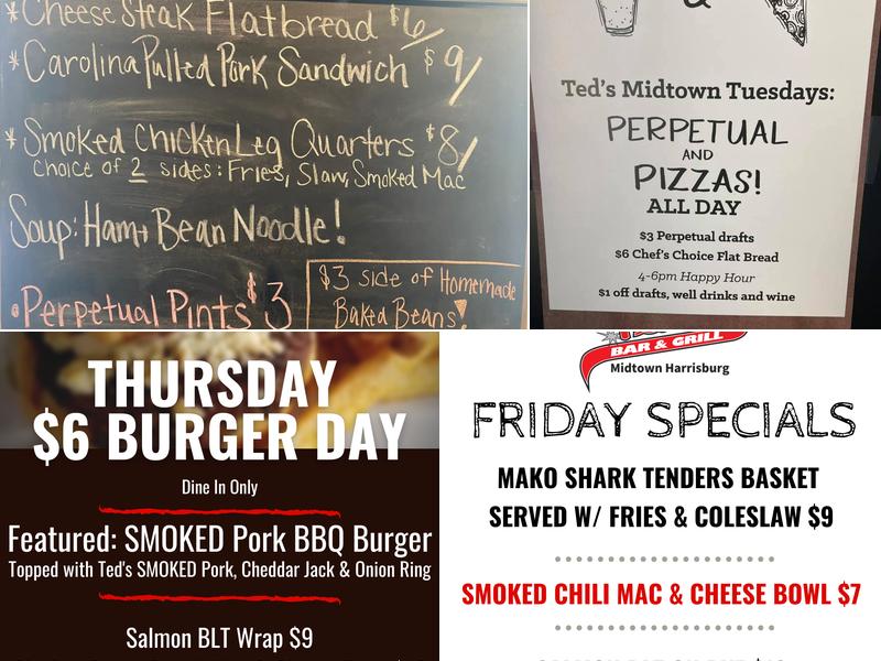 Ted's Bar & Grill Midtown Menu