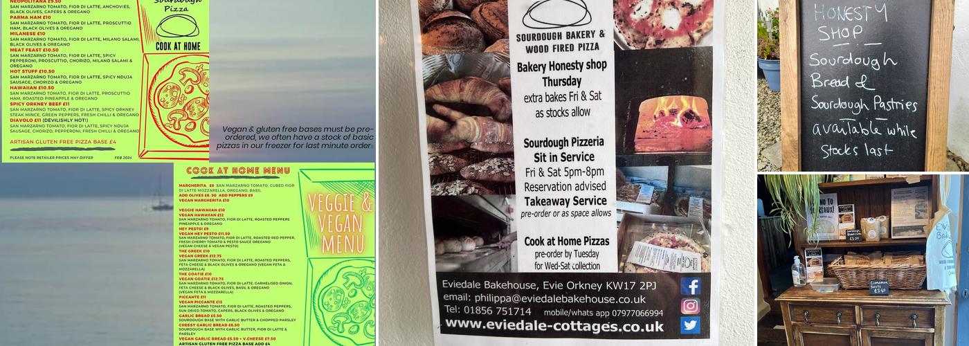 Eviedale Bistro & Bakehouse Menu