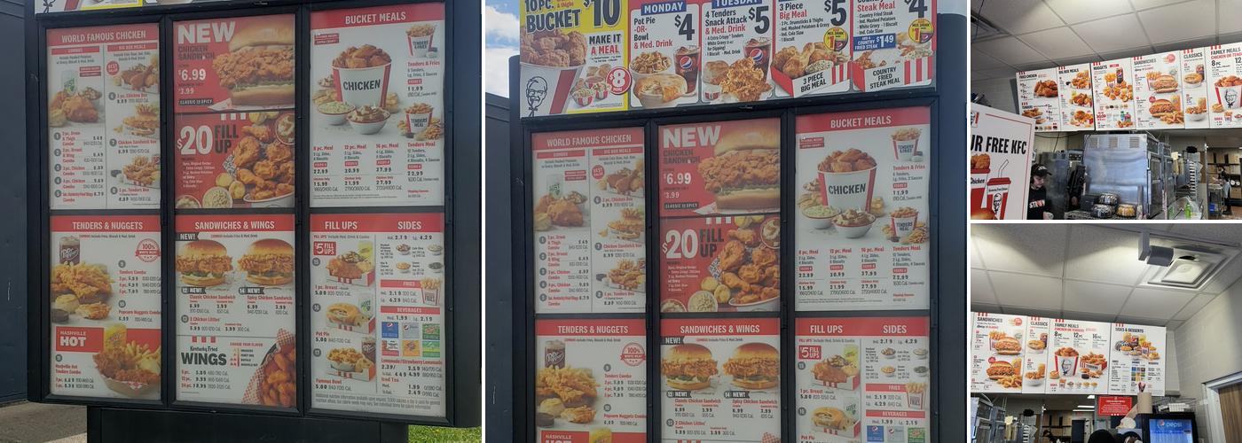 KFC Menu