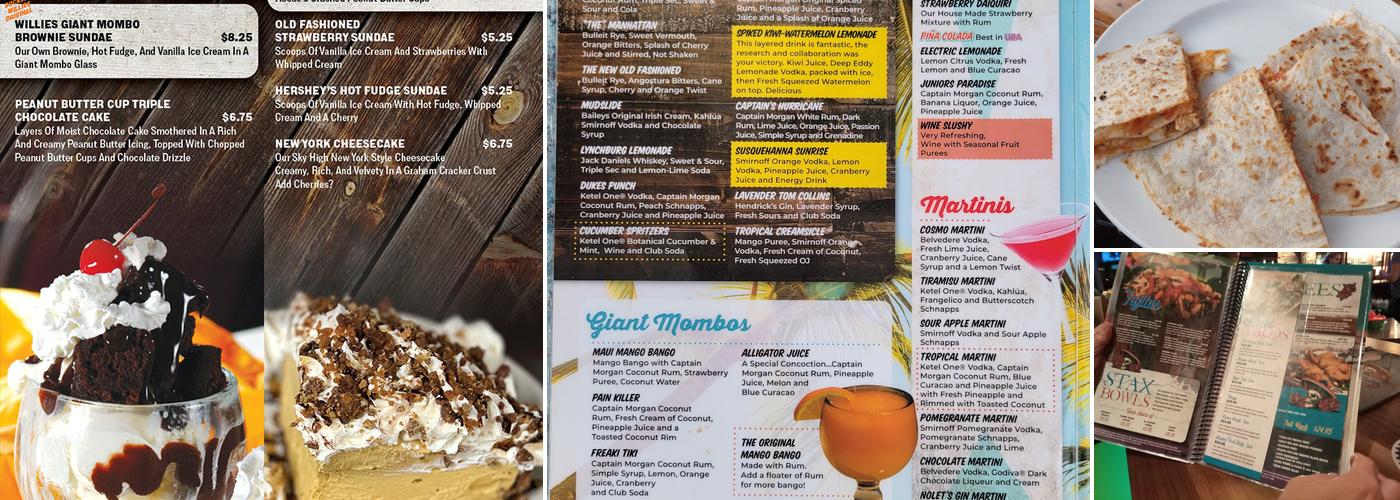 Dockside Willies Menu