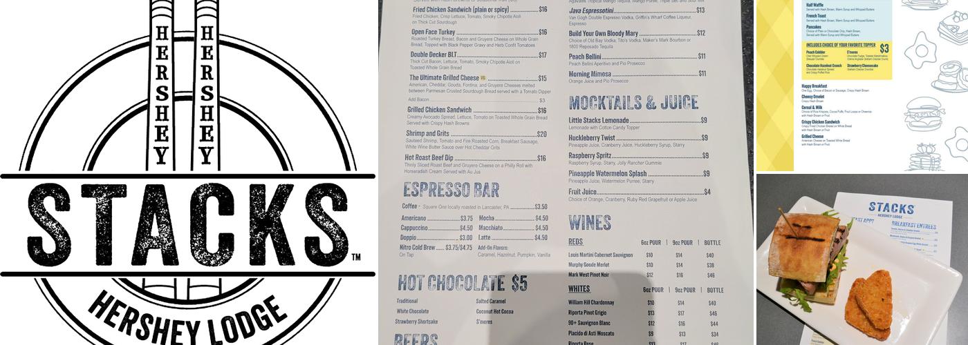 Stacks at Hershey Lodge Menu