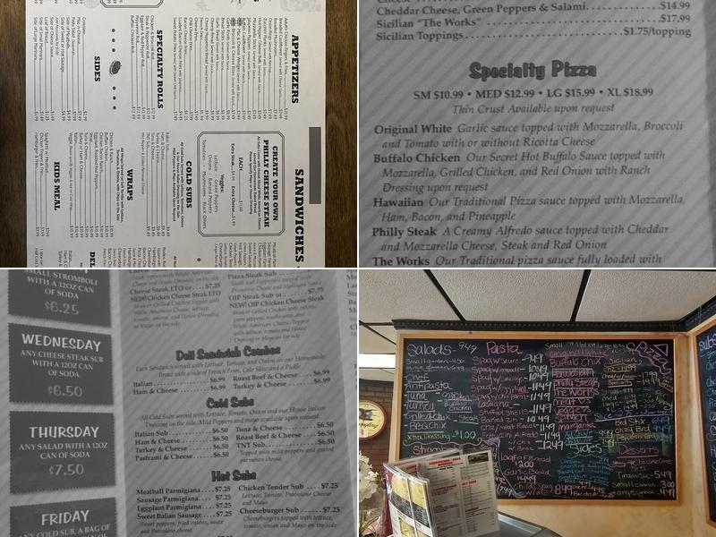 Original Italian Pizza Menu