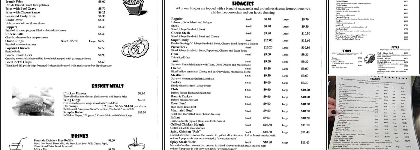Luigetta's of Hollidaysburg Menu