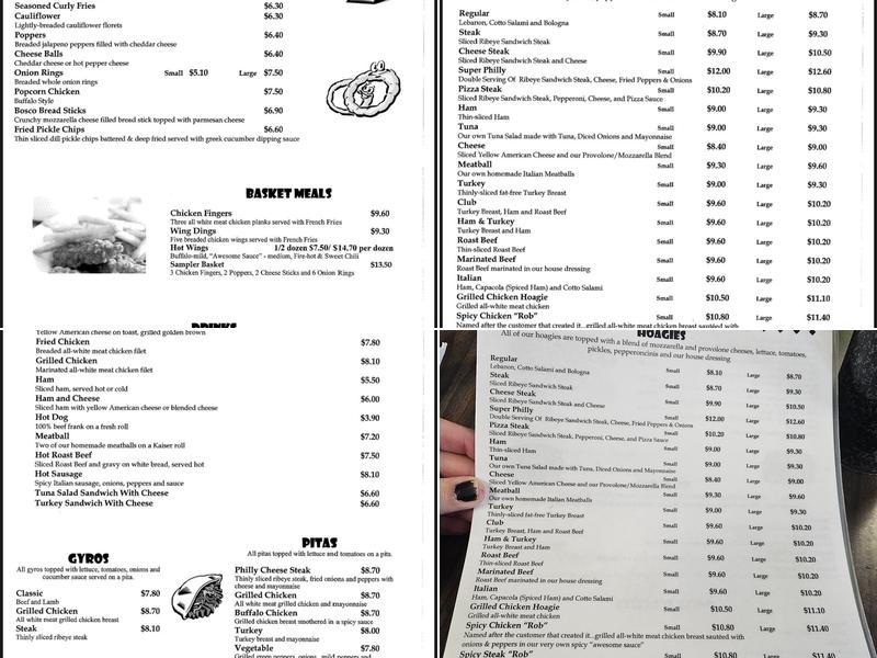 Luigetta's of Hollidaysburg Menu