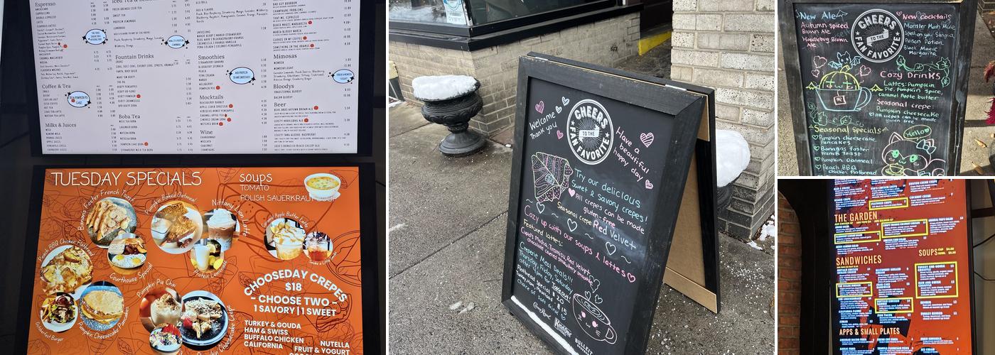 Allegheny Creamery & Crepes Menu