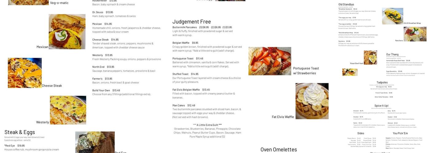 B&B Dockside Menu