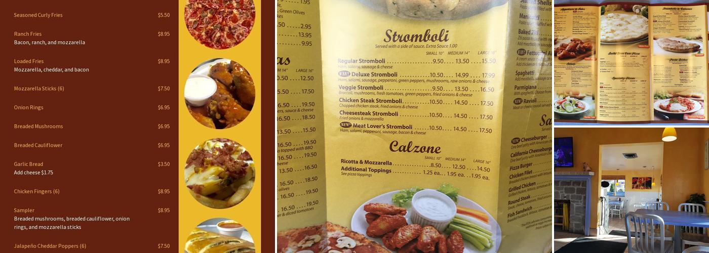 Memory Lane Pizza Menu