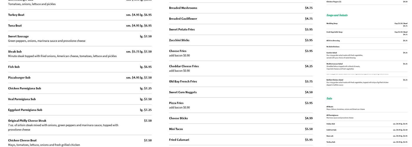 Pizza By Alberto Menu