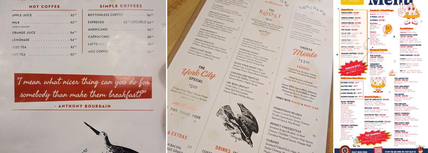 ROOST Uncommon Kitchen Menu