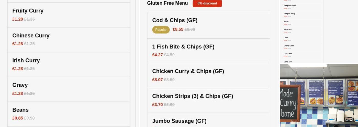 New Ystrad Fish Bar Menu