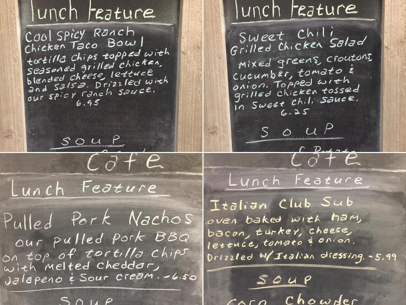 Concord Cafe Menu
