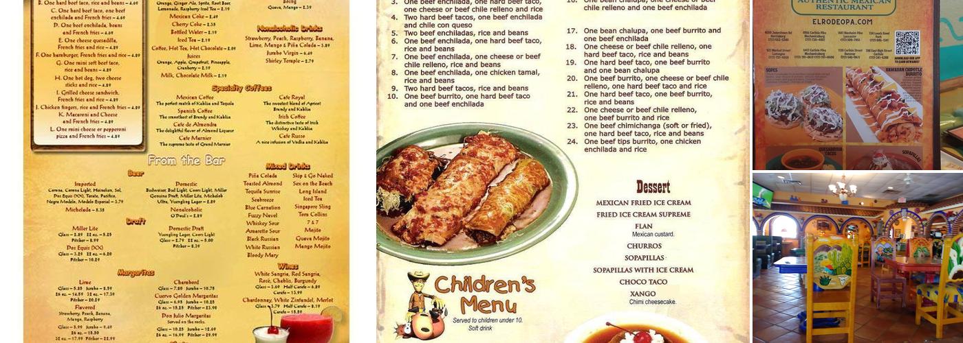 El Rodeo Menu