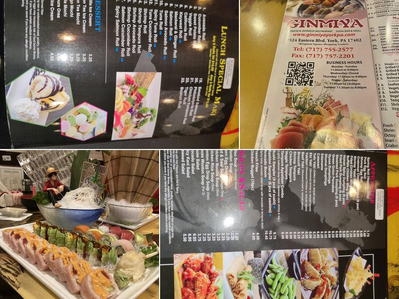 Ginmiya Menu