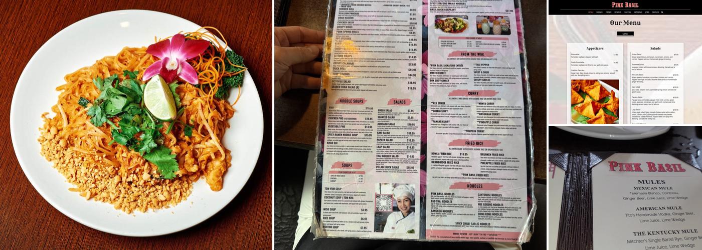 Pink Basil Menu