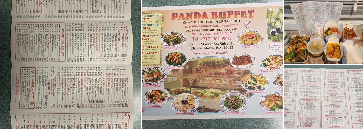 Panda Buffet Menu