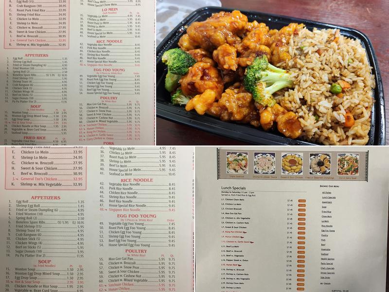 China One Menu