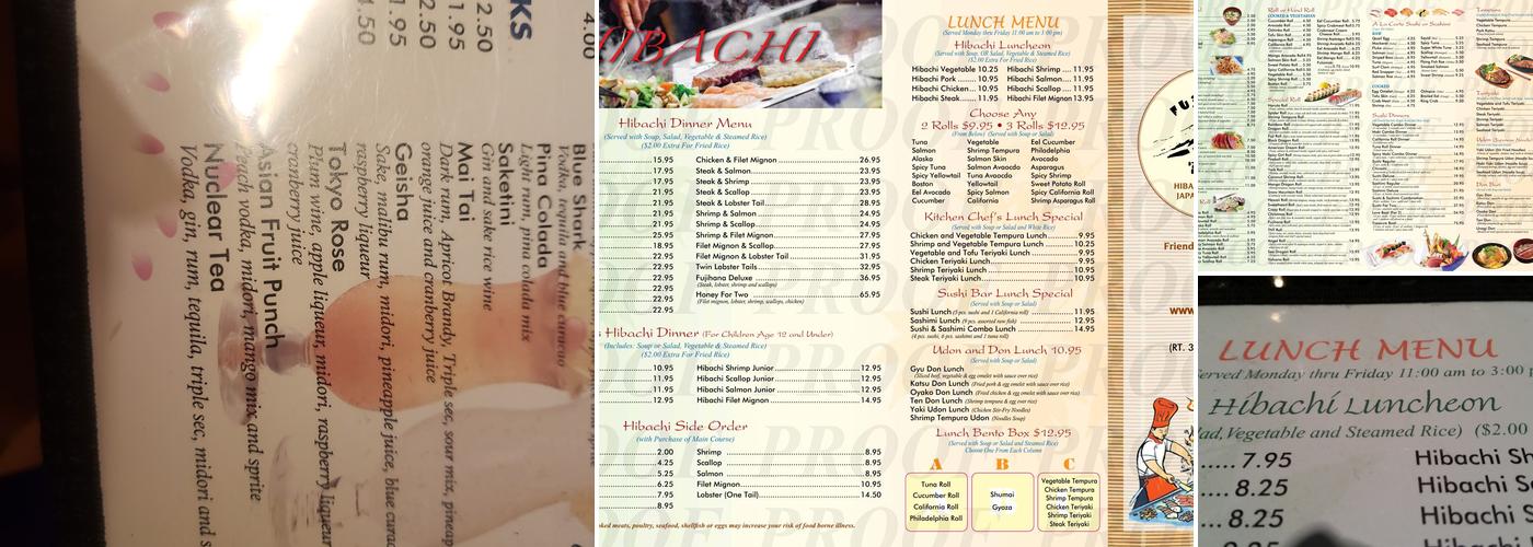 Fujihana Menu