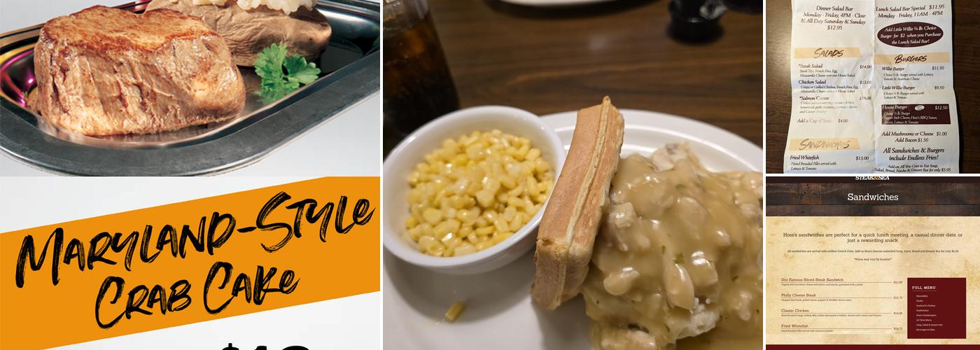 Hoss's Steak & Sea House Menu