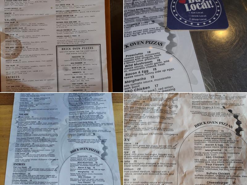Iron Horse York Menu