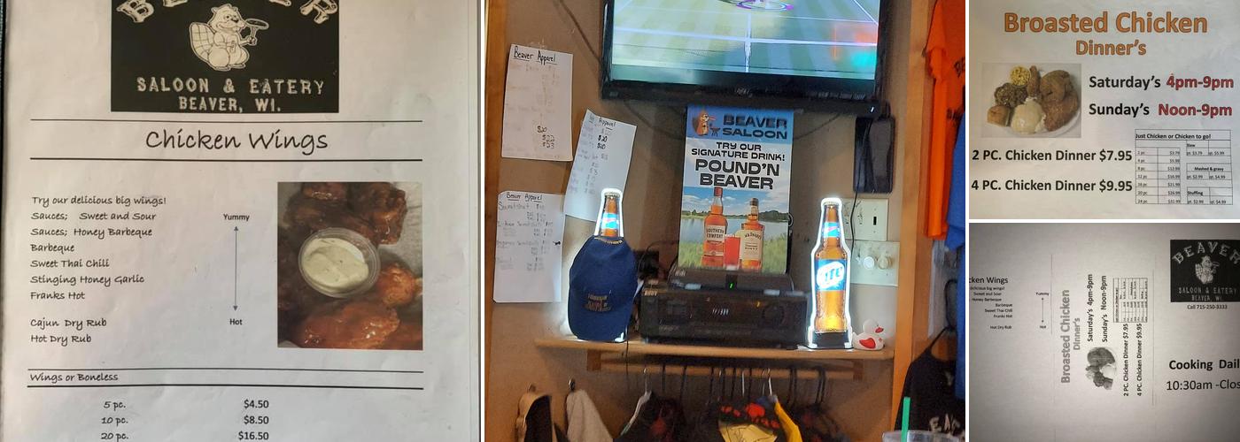 Beaver Saloon Menu