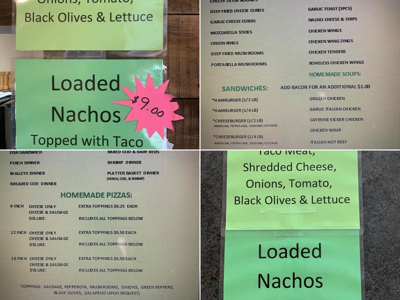 Al and Kelly's Newton Lake Inn Menu