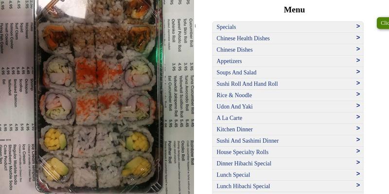 Osaka Menu