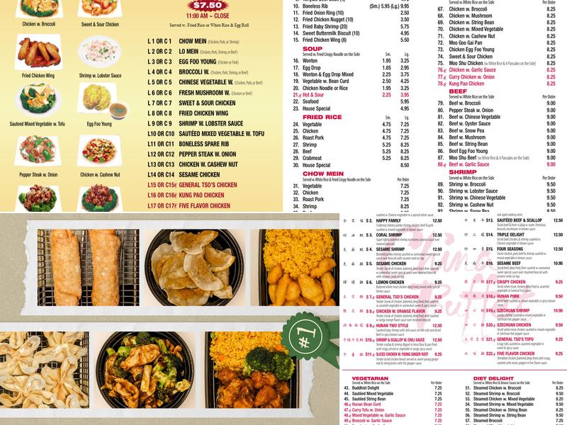 China Buffet Menu
