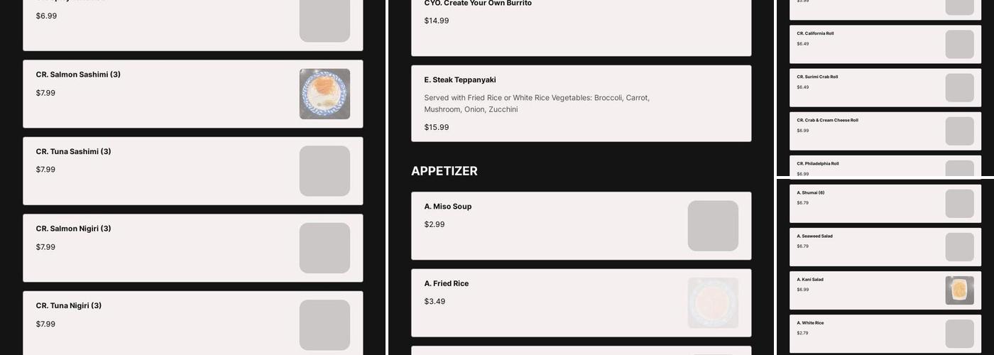 Kondu Menu