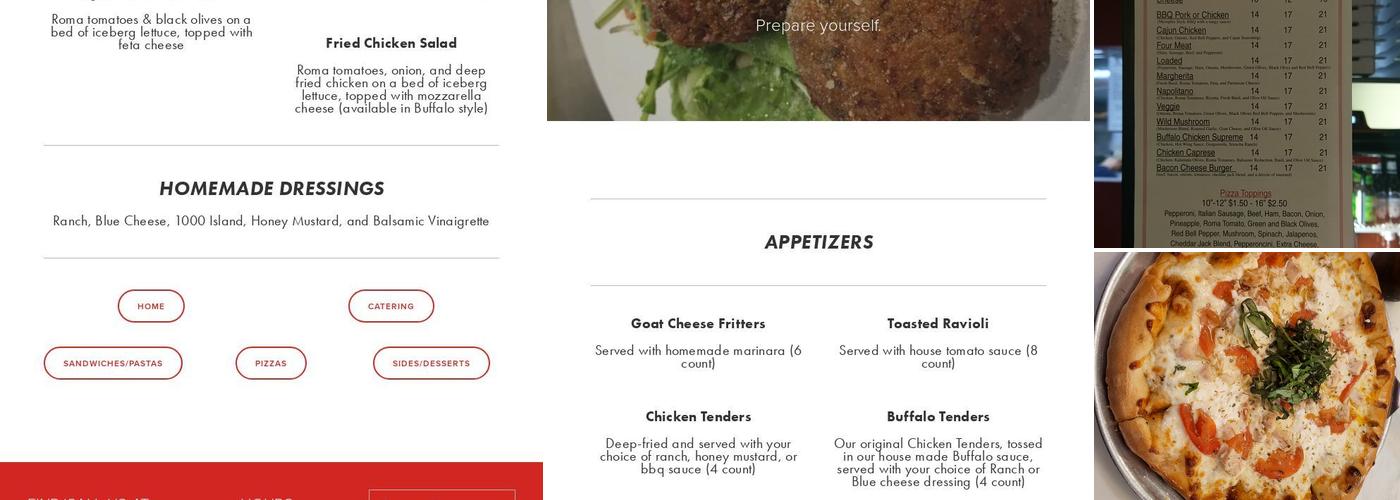 High Point Pizza Menu