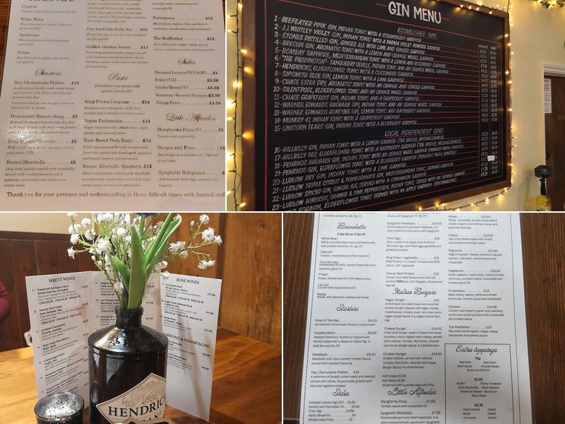 Three Tuns Menu