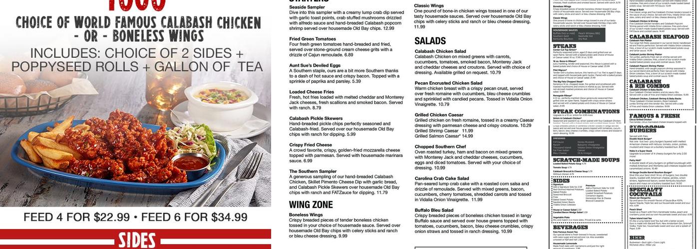 Fatz Cafe - Kingsport Menu