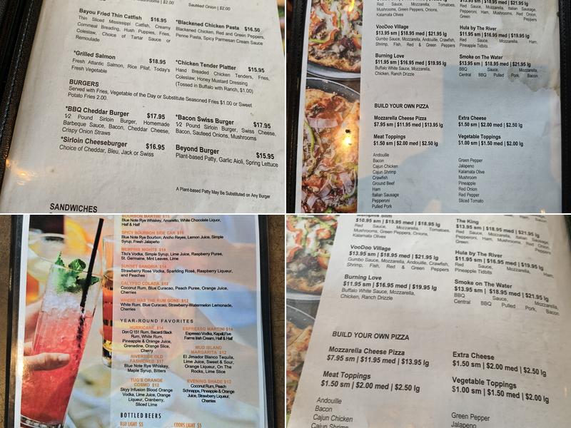 Tug's Casual Grill Menu