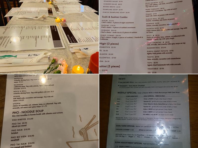 RYU Menu