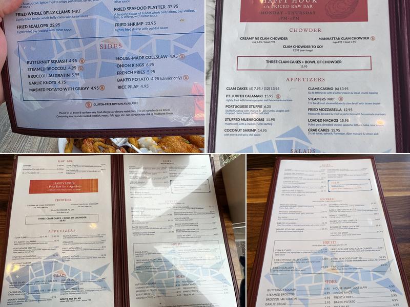 Crow's Nest Restaurant Menu