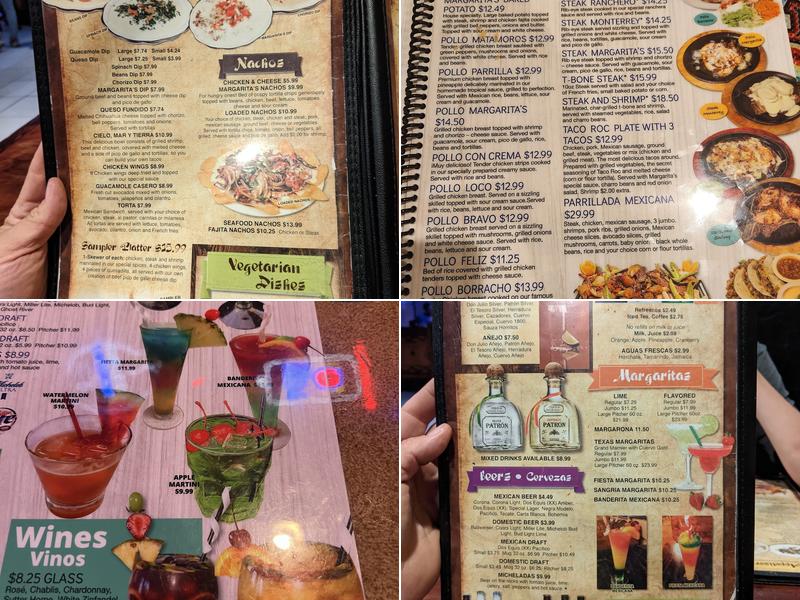 Las Margaritas Menu